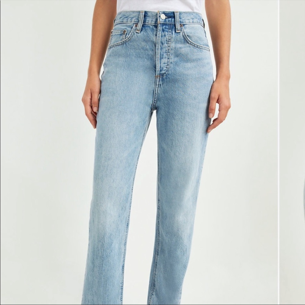 Denim Forum The Nina Stovepipe in Tequila Lightly Distressed Long Jeans 23 - Picture 6 of 16